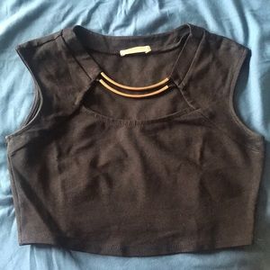 Gold Bar Crop Top from Necessary Clothing NYC